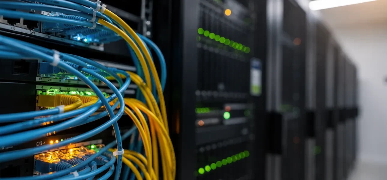 Network cables and fiber optic connections